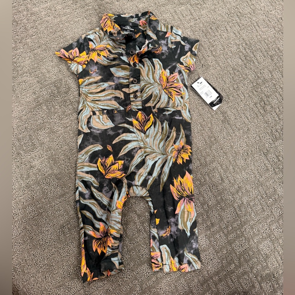 NWT 12M VOLCOM TROPICAL JUMPSUIT